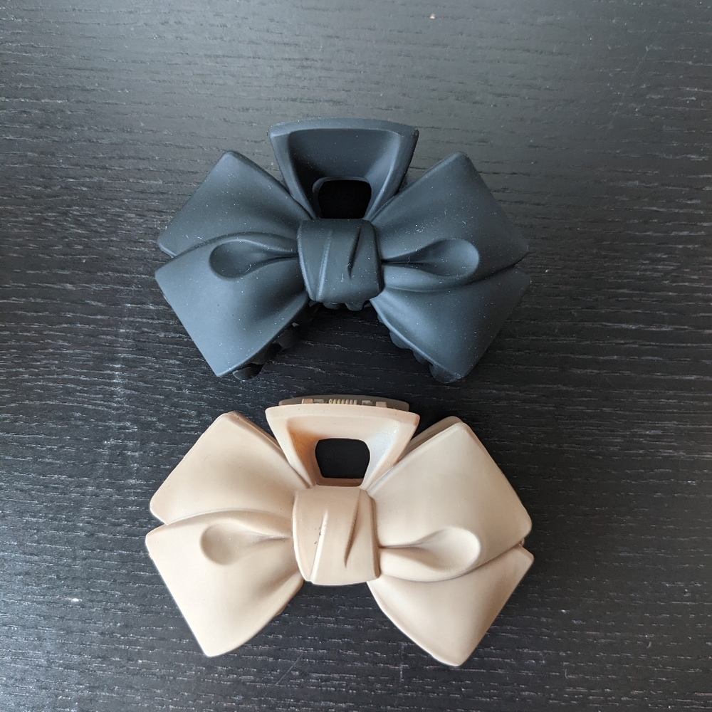 Bow claw clips, claw clips, cute bow hair accessory